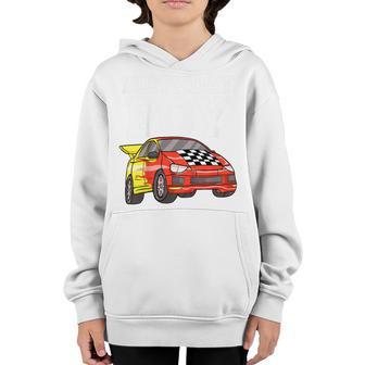 Kids Race Car Birthday Boy Toddler Racing Car Driver Birthday Youth Hoodie - Thegiftio UK