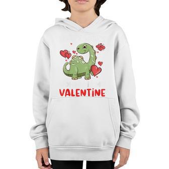 Kids Sorry Ladies Mommy Is My Valentine Day Cute Dinosaur T-Rex Youth Hoodie - Thegiftio UK