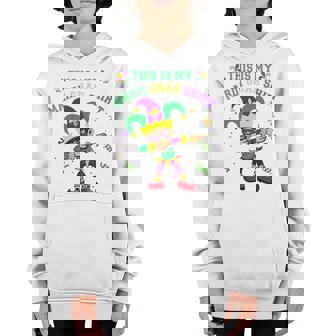Kids This Is My Mardi Gras Cute Dabbing Boy Toddler Outfit Youth Hoodie - Thegiftio
