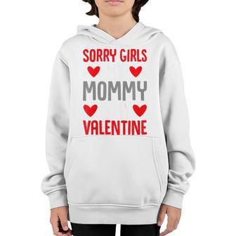 Kids Valentines Day Toddler Boys Mommy Is My Valentine Kids Youth Hoodie - Thegiftio UK