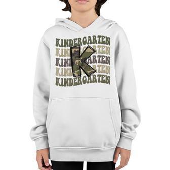 Kindergarten Camo Camouflage Boy Teacher Back To School Youth Hoodie - Thegiftio UK