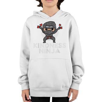 Kindness Ninja Funny Kids Unity Day Orange Anti Bullying V2 Youth Hoodie - Thegiftio UK