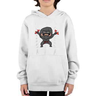 Kindness Ninja Funny Unity Day Orange Anti Bullying Kids V2 Youth Hoodie - Thegiftio UK
