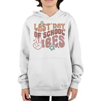 Last Day Of School Vibes Happy End Of School Hello Summer Youth Hoodie | Mazezy