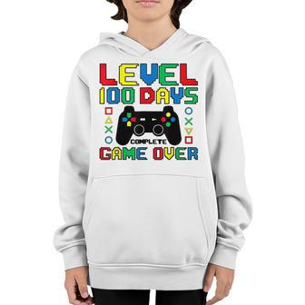 Level 100 Days Of School Unlocked Game Over Boys Kids Gamer Youth Hoodie - Seseable