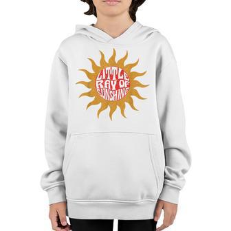 Little Ray Of Sunshine Sorority Girls Matching Little Sister Youth Hoodie - Thegiftio UK