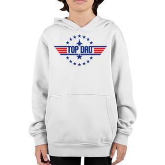 Mens Gift From Kids Top Dad Fathers Day Youth Hoodie - Thegiftio UK