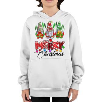 Merry Christmas Gnomes Xmas Matching Family Gnome Boys Girls V8 Youth Hoodie - Thegiftio UK
