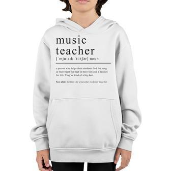 Music Teacher Team Teacher Back To School Youth Hoodie - Seseable