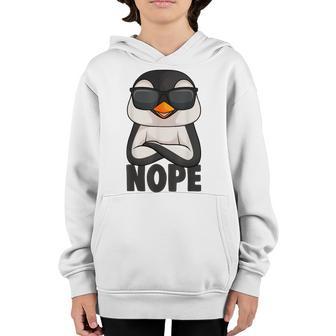 Penguin Nope Kids Girl Boys Women Youth Hoodie - Thegiftio UK