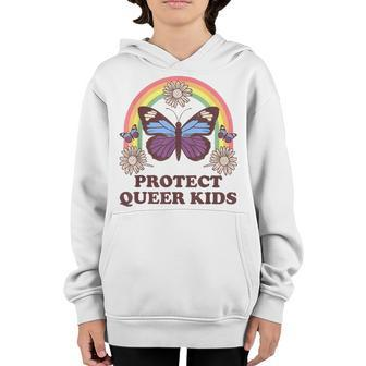 Protect Queer Kids Protect Trans Kids Lgbtq Pride Month Youth Hoodie | Mazezy