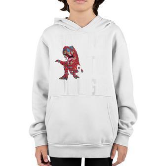 Red Ribbon Week Awareness Say No Dinosaur T-Rex Kids Boys Youth Hoodie - Thegiftio UK