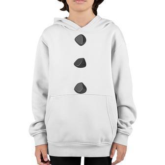 Snowman Buttons Costume Funny Christmas Gifts Boy Girls Kids Youth Hoodie - Thegiftio UK