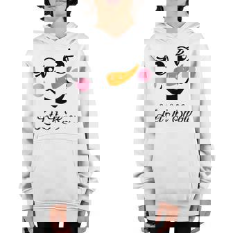 Snowman Christmas Let It Snow Girls Kids Youth Hoodie - Thegiftio
