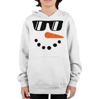 Snowman For Boys Kids Toddlers Glasse Christmas Winter Youth Hoodie - Thegiftio UK