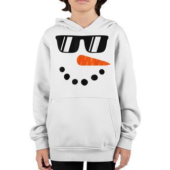 Snowman For Boys Kids Toddlers Glasse Christmas Winter Youth Hoodie - Thegiftio UK