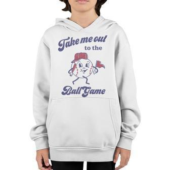 Take Me Out To The Ball Game Baseball Softball Youth Hoodie | Mazezy CA
