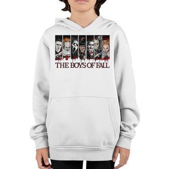The Boys Of Fall Vintage Scary Horror Movie Halloween Autumn Youth Hoodie - Thegiftio UK