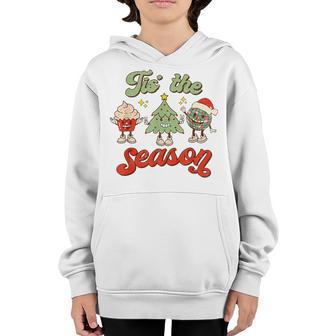 Tis The Season Christmas Coffee Lovers Latte Women Kids Youth Hoodie - Thegiftio UK
