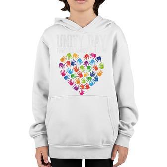 Together Against Bullying Kids Unity Day Orange Anti Bully Youth Hoodie - Thegiftio UK