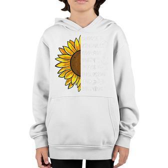 Unity Day Orange Kids 2022 Anti Bullying Sunflower Youth Hoodie - Thegiftio UK