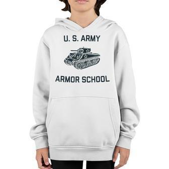 Us Army Armor School Sherman Tank Ww2 Vintage Pt | Fort Knox Youth Hoodie - Seseable
