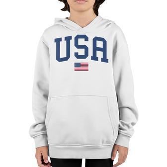 Usa T Women Men Kids Patriotic American Flag July 4Th V3 Youth Hoodie - Thegiftio UK