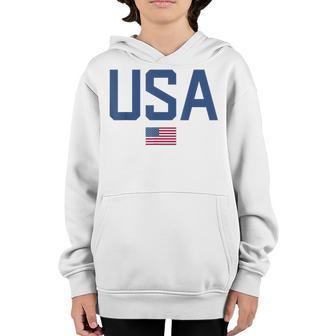 Usa T Women Men Kids Patriotic American Flag July 4Th V5 Youth Hoodie - Thegiftio UK