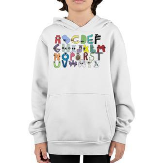 Villain Letter Abcs Costume For Boys Matching Evil Alphabets Youth Hoodie - Thegiftio UK
