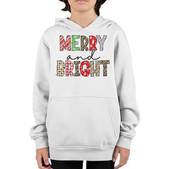 Vintage Retro Merry Xmas Bright Christmas Men Women Kids Youth Hoodie - Thegiftio UK