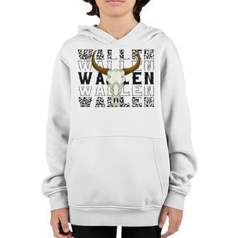 Wallen Western Wallen Bullhead Cowboy Wallen V3 Youth Hoodie - Thegiftio UK