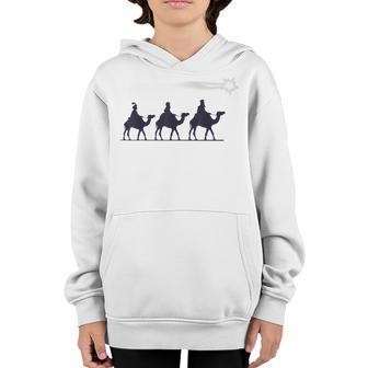 Wise Men Nativity Christmas Christian Gift Women Boy Girl Youth Hoodie - Thegiftio UK