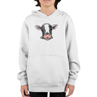 Womens Cool Cows For Women Girls Funny Cow Farmer Farm V4 Youth Hoodie - Thegiftio UK