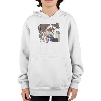 Womens Cool Cows For Women Girls Funny Cow Farmer Farm V6 Youth Hoodie - Thegiftio UK