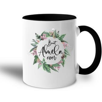 Best Abuela Ever Women Flower Decoration Grandma Accent Mug | Mazezy UK