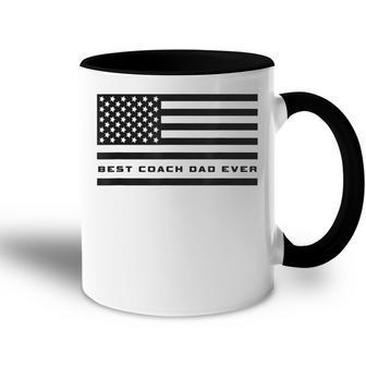 Best Coach Dad Ever Coach Apparel Coach Gift For Mens Accent Mug - Seseable
