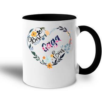 Best Gaga Ever Flower Blessed Grandma Mothers Day Gift Accent Mug | Mazezy UK