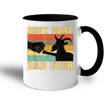 Best Goat Dad Ever Goat Father Goat Farmer Goat Lover Gift For Mens Accent Mug - Seseable