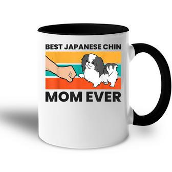 Best Japanese Chin Mom Ever Japanese Spaniel Mom Accent Mug - Seseable