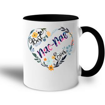 Best Naenae Ever Flower Blessed Grandma Mothers Day Accent Mug | Mazezy UK