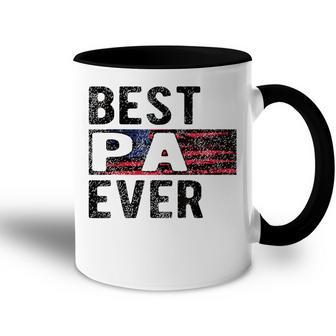 Best Pa Ever Proud Pa Grandpa Gift For Mens Accent Mug - Seseable