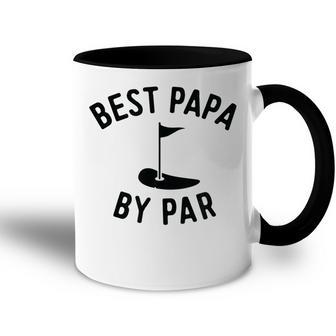 Best Papa By Par Funny Golf Fathers Day Grandpa Gifts Gift For Mens Accent Mug | Mazezy DE