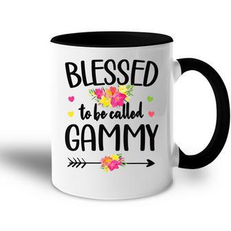 Blessed To Be Called Gammy Grandma Gammy Grandmother Accent Mug | Mazezy