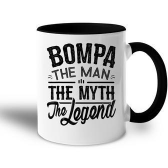 Bompa From Grandchildren Bompa The Myth The Legend Gift For Mens Accent Mug - Seseable