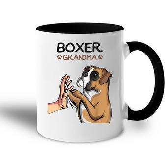 Boxer Dog Grandma Women Accent Mug | Mazezy