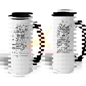 Christmas Deer Merry Christmas Accent Mug - Thegiftio