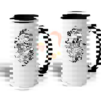 Christmas Skeleton Dead Inside But Jolly Holiday Accent Mug - Thegiftio