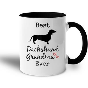 Dachshund Grandmother Gift Dachshund Grandma Best Ever Gift For Womens Accent Mug - Seseable