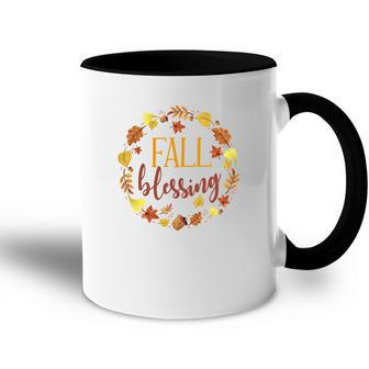 Fall Blessing Thanksgiving Gifts Accent Mug - Thegiftio UK