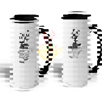 Funny Christmas Deer Merry And Bright Accent Mug - Thegiftio